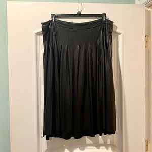 Lane Bryant pleather pleated skirt, size 20